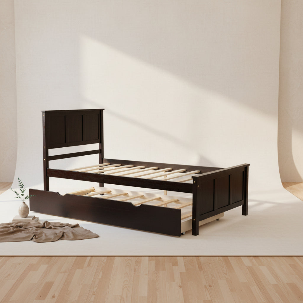 Platform Bed with Trundle