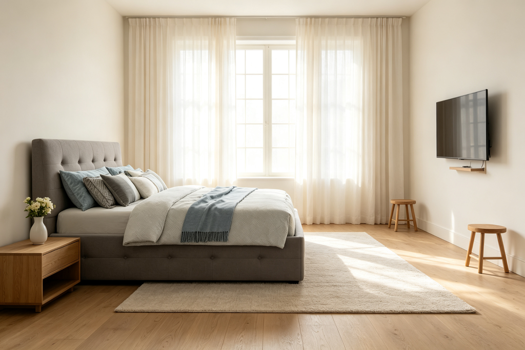 Lit Queen Size avec 2 tiroirs de rangement et un lit gigogne Twin XL, cadre de lit plateforme capitonné avec tête de lit capitonnée